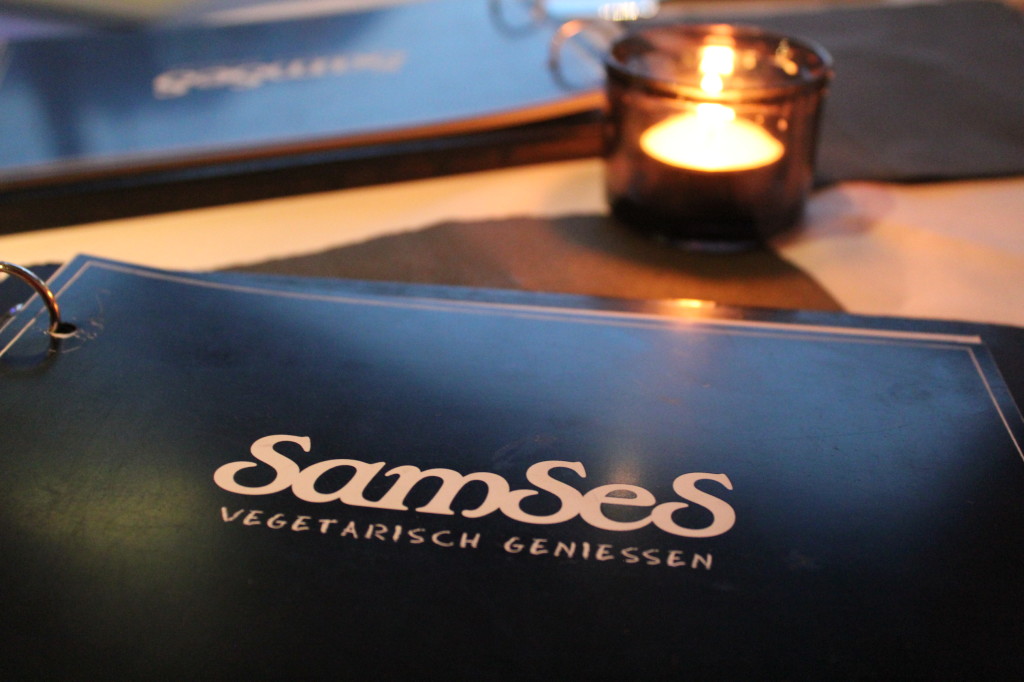 Speisekarte im Restaurant Samses