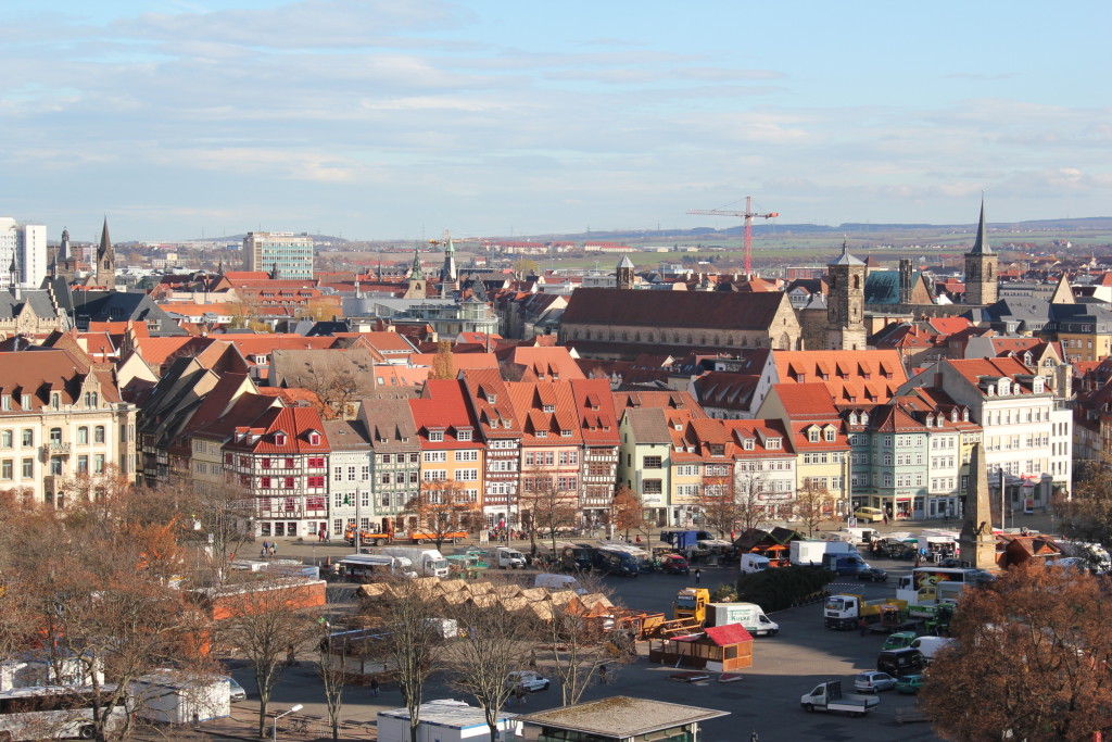 Blick auf Erfurts Altstadt