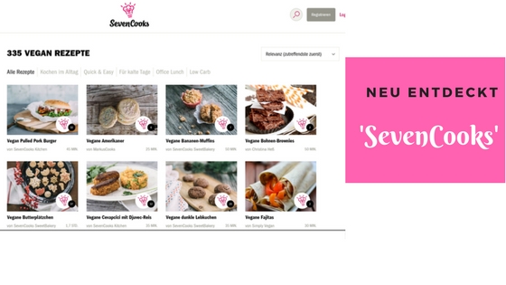 Neu entdeckt: Plattform für vegane und vegetarische Rezepte ‘SevenCooks’