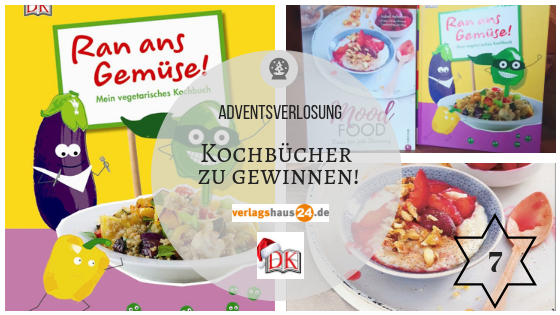 Zu gewinnen am 7. Dezember: “Mood Food – Essen für jede Stimmung” und “Ran ans Gemüse – Mein vegetarisches Kochbuch”