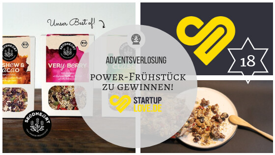 18. Dezember 2018 Adventskalender: startuplove.de kennenlernen und SEEDHEART – Produkte gewinnen!