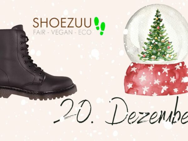 Adventskalender Türchen 20. Dezember: Vegane Boots zu gewinnen! Shoezuu 8 Eye UK Boot Winter Edition 2023
