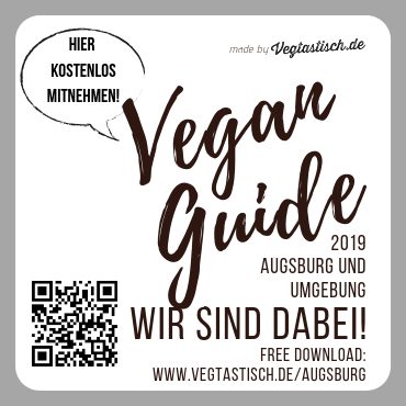 JETZT BESTELLEN: VEGAN GUIDE AUGSBURG UND UMGEBUNG