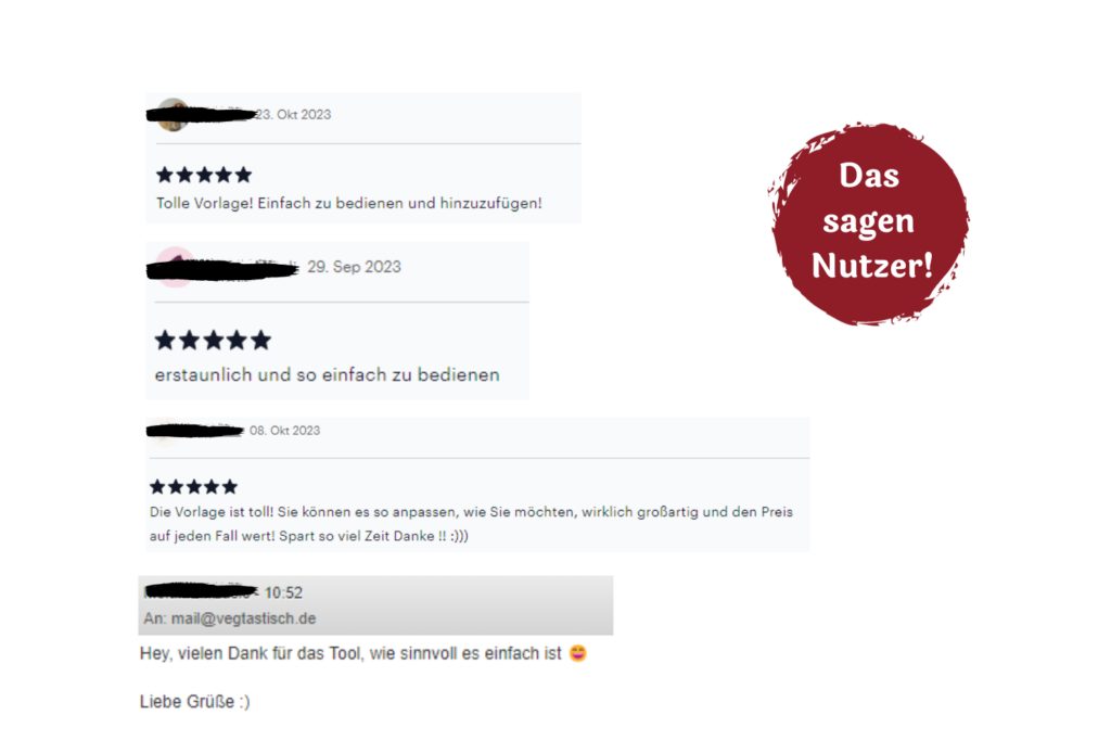 Testimonial Fake von etsy