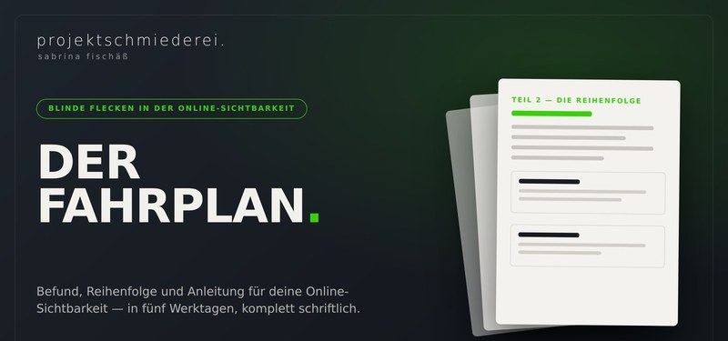 Der Fahrplan — ein Produkt der Projektschmiederei
