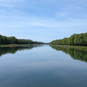 Spiegelung im Kanal bei Dillingen