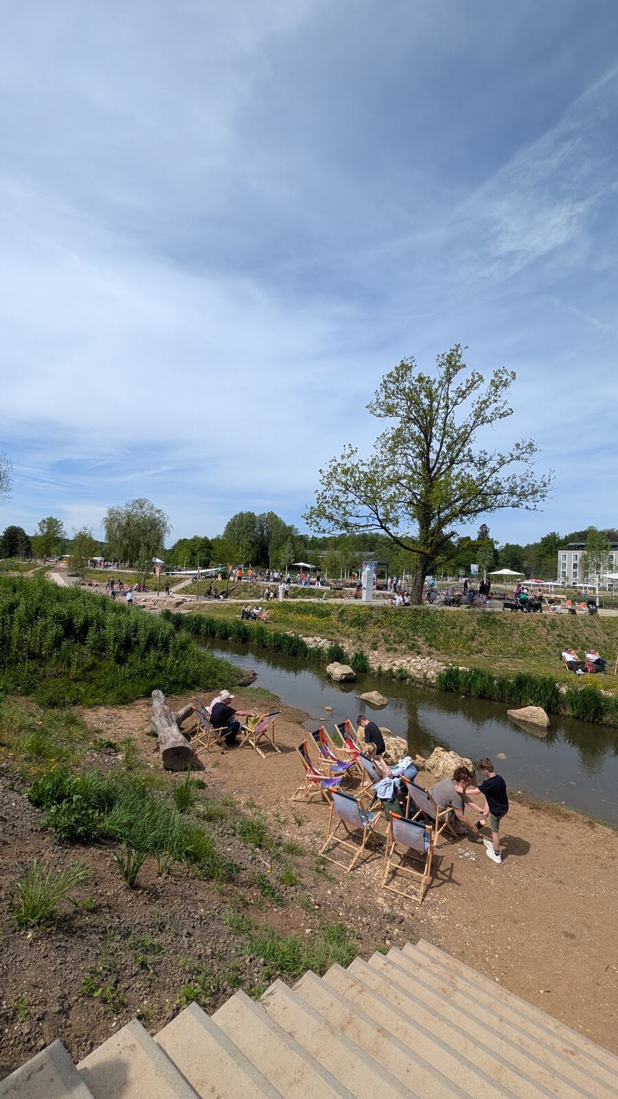 Wasserspielplatz auf dem Gartenschaugelaende