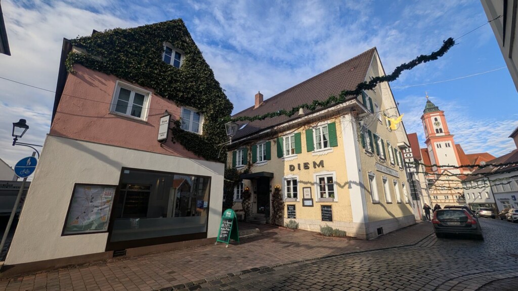 Strasse in der Altstadt von Krumbach
