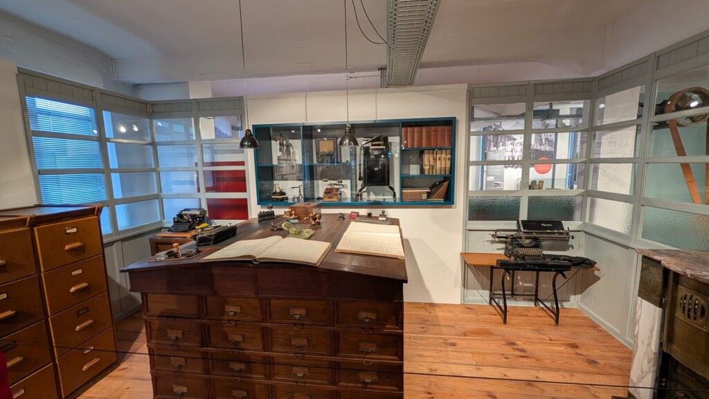 Nachgebaute Werkstatt im Schuhmuseum Hauenstein