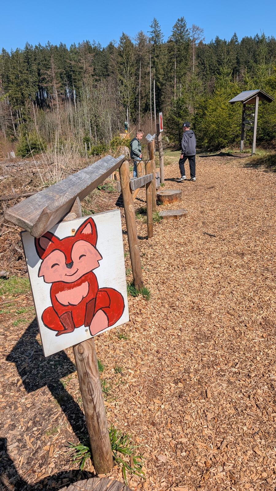 Fuchs-Tafel am Waldweg