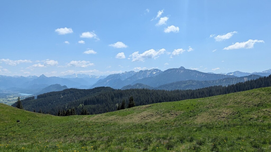 Alpenpanorama vom Alpspitz bei Nesselwang