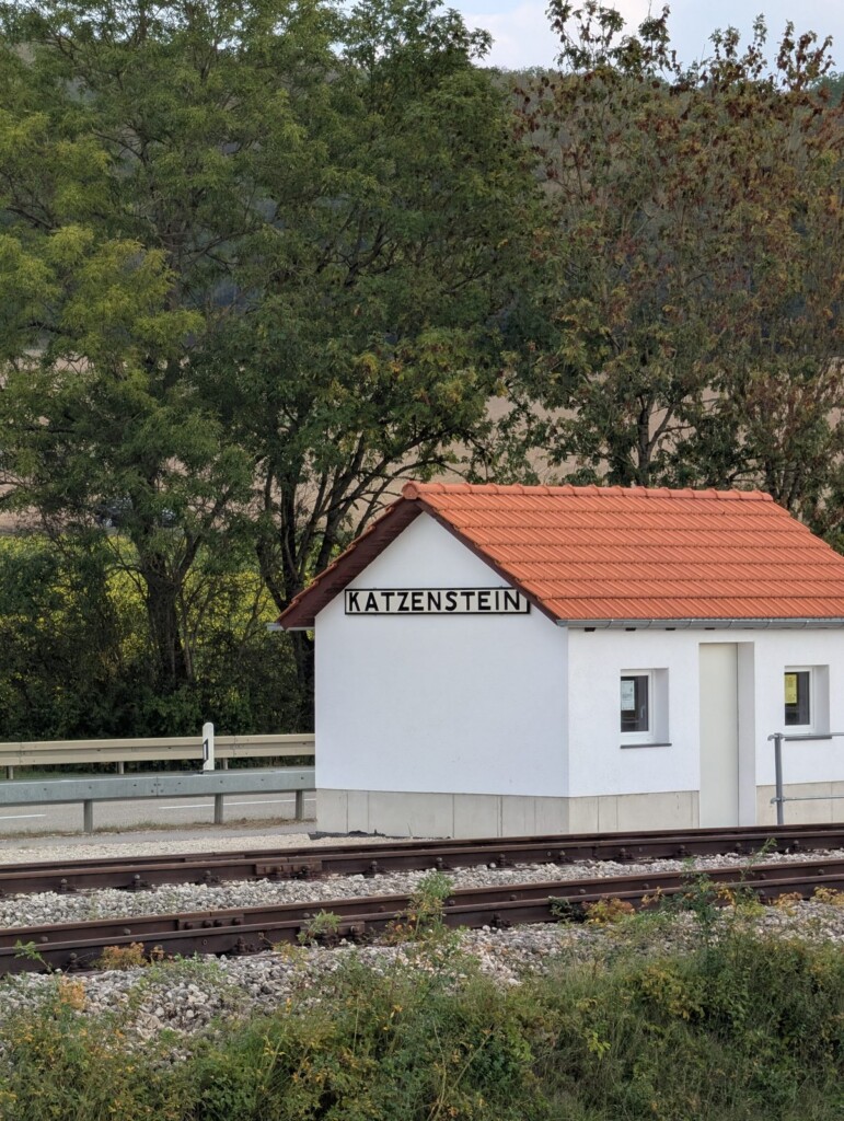 Bahnhof Katzenstein der Härtsfeld-Museumsbahn Schättere